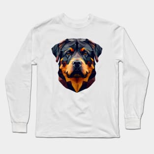 Rottweiler - Geometric Head Long Sleeve T-Shirt